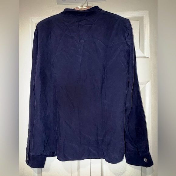 Lafayette 148 New York silk button down shirt. Size 8. VGUC - Picture 9 of 9